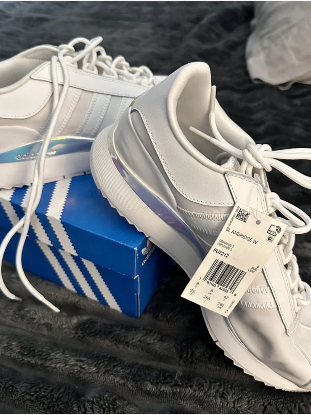 adidas SL Andridge W White Sneakers with Iridescent Heel